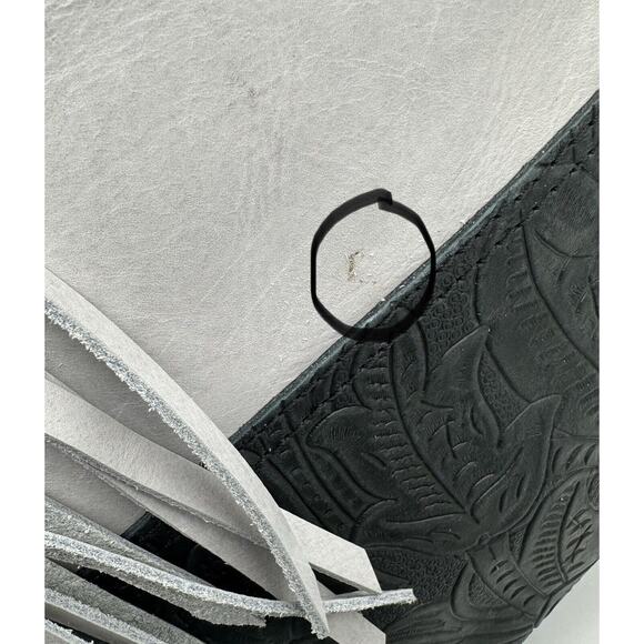 Home Tree Handcrafted Mini Rey Leather Crossbody Bag Tote Colorblock Fringe - Picture 8 of 8